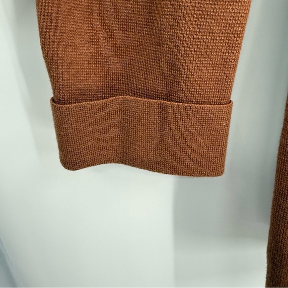 Michael Stars Two Button Cardigan Blazer Size Medium Brown Pockets Cotton Women - Picture 5 of 9